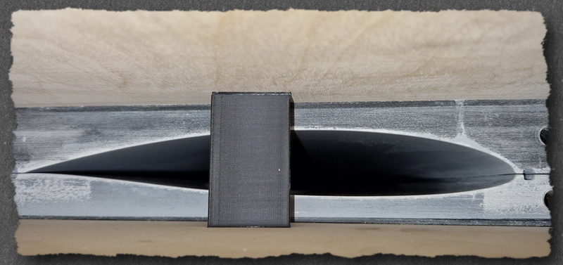 Tragflächenform Salto erstellt im 3D - Druck